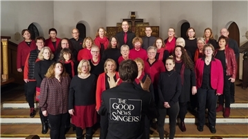 Das Foto zeigt den Gospelchor The Good News Singers aus Fuhlsbüttel. 