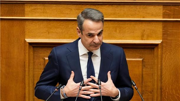 Griechische Regierung übersteht Misstrauensvotum Der griechische Ministerpräsident Kyriakos Mitsotakis.