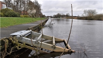 Der Hadelner Kanal in Bad Bederkesa