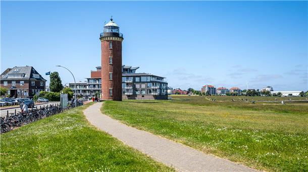 „Hamburger Leuchtturm“ in Cuxhaven wird Ferienwohnung Der „Hamburger Leuchtturm“ am Hafen.