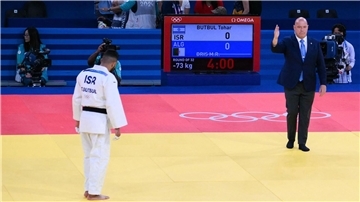 Der israelische Judoka Tohar Butbul kam kampflos weiter, weil sein Gegner disqualifiziert worden war.