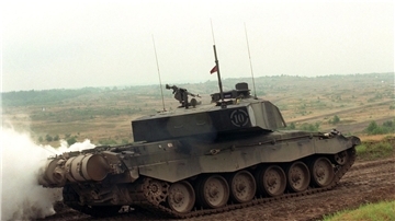 Der Kampfpanzer der britischen Streitkräfte vom Typ „Challenger 2“ (Archivbild).