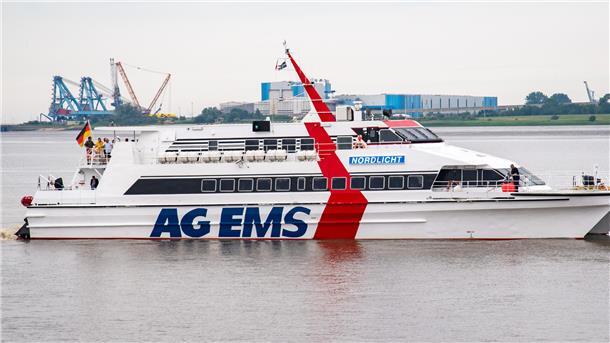 Der Katamaran "Nordlicht" der Reederei Cassen Eils fährt zweimal in der Woche wieder ab Bremerhaven.