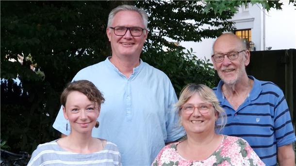 Der Kreisvorstand der Wesermarsch-Grünen (von links): Karin Janwlecke, Tim Warnken, Kirsten Günther und  Jürgen Janssen.
