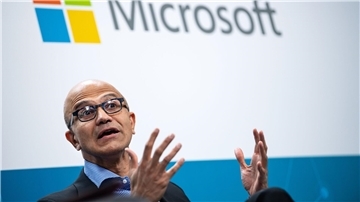 „Der nächste große Schritt in der Entwicklung der Art und Weise, wie wir mit Computern interagieren“: Microsoft-CEO Satya Nadella (Archivfoto).