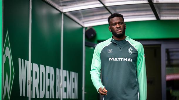 Der Neu-Bremer Victor Boniface im Weserstadion.