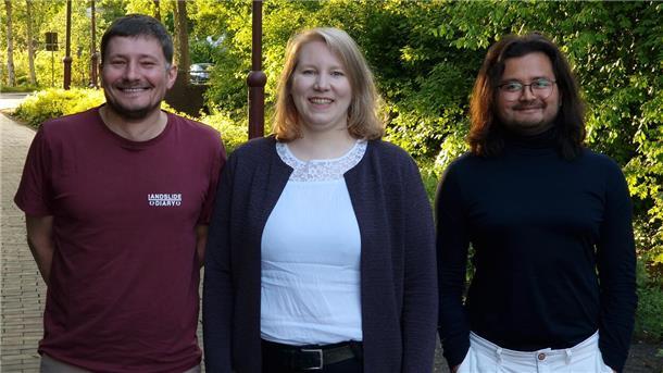 Der neue Vorstand der Grünen: Alexander Radke (von links),  Agnetha Radke und Jittakron Heinrich.