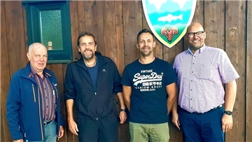 Der neue Vorstand des Angelsportvereins Düring (von links): Dieter Cors (Kassenwart), Ralf Kellermeier (1. Vorsitzender), Sven Mischnik (2. Vorsitzender) und Dennis Barthel (Schriftwart).