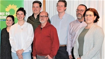 Der neue Vorstand der Kreis-Grünen