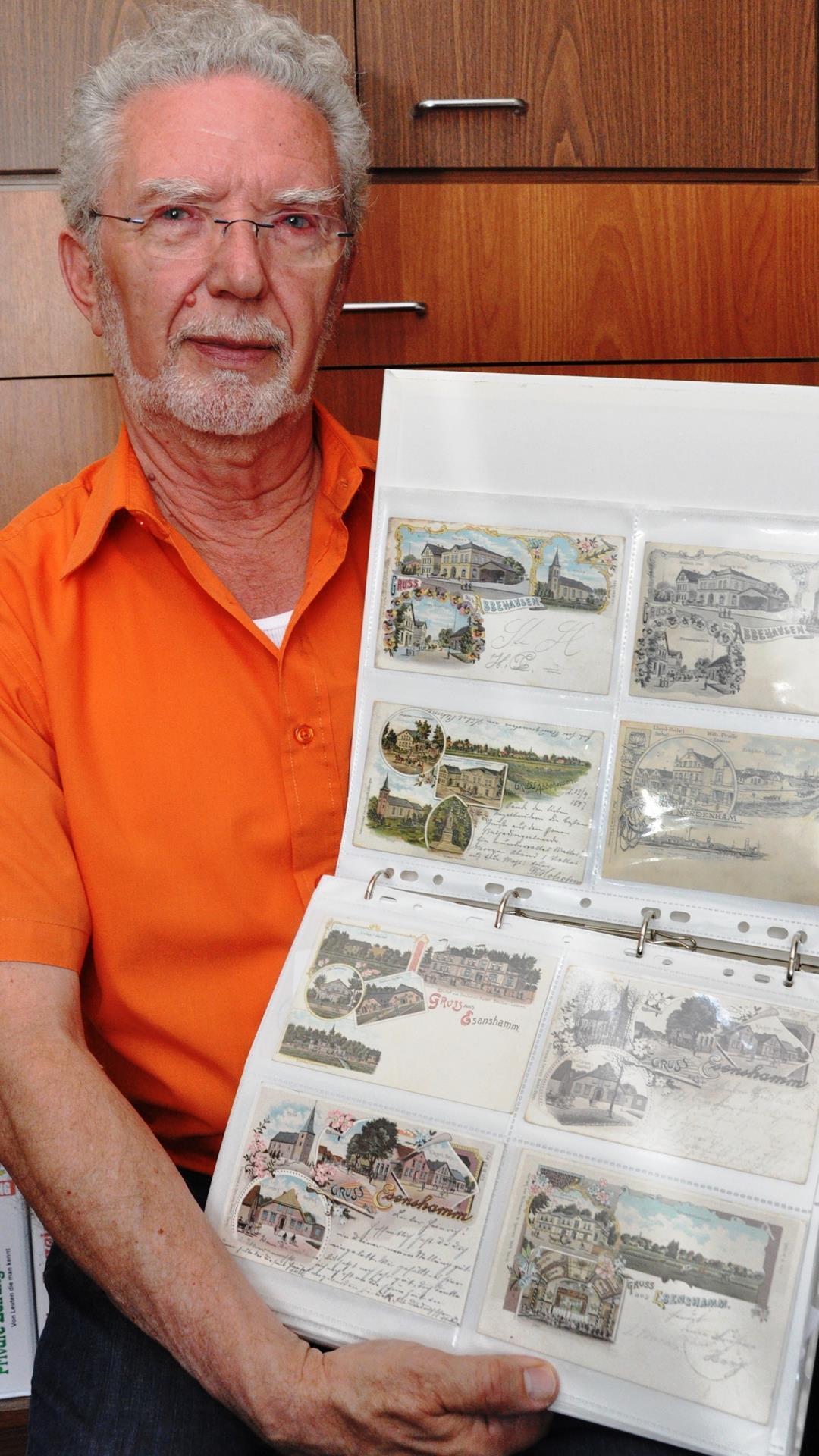 Der Nordenhamer Dieter Winkler (74) sammelt seit 50 Jahren Postkarten. Er erzählt NORD|ERLESEN, warum die Geschichte der Karte ihn so fasziniert.