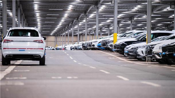 Featurefoto vom BLG-Autoterminal in Bremerhaven 2023