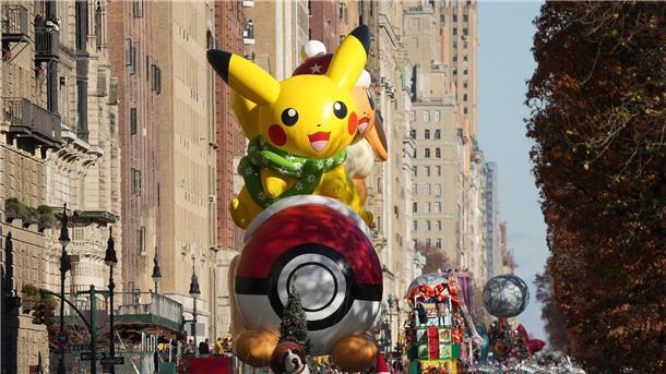 Der Pokemon Pikachu ist Stammgast bei der  Thanksgiving-Parade.