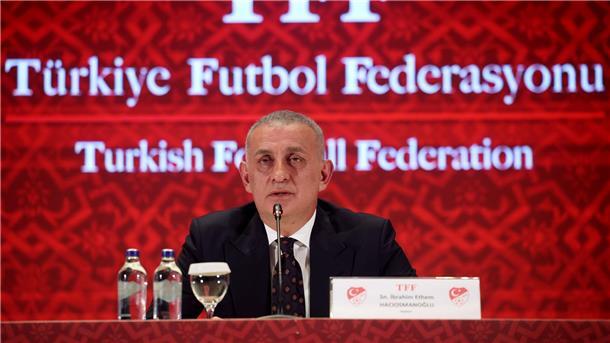 Der Präsident des Türkischen Fußballverbands Ibrahim Haciosmanoglu.