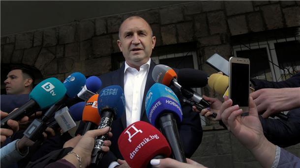 Der Präsident von Bulgarien: Rumen Radew.