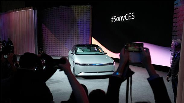 CES: BMW verspricht Auto mit Emotionen, Sony zeigt Automarke Der Prototyp des Sony-Elektrofahrzeugs Afeela.