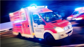 Ein Rettungswagen der Feuerwehr