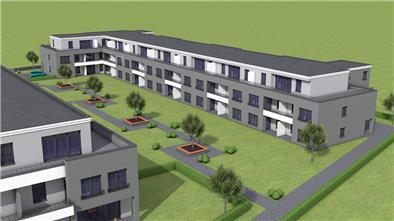Der Regelbau (r.) soll das Hauptgebäude (l.) und das gesamte Areal gegen möglichen Lärm vom Schießstand abschirmen.