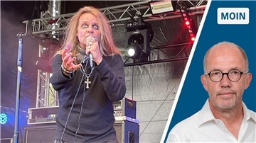 Der Sänger von Ozzyfied ähnelte beim Rock on Isens nicht nur stimmlich seinem Vorbild auf frappierende Weise.