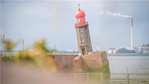 Die Nordmole in Bremerhaven ist abgesackt.