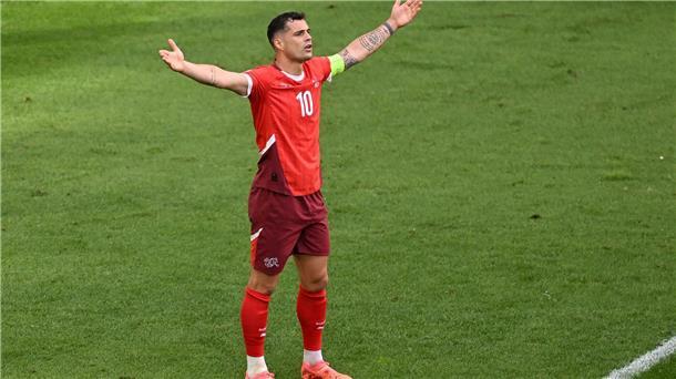 Tapfere Schweizer verlassen EM-Bühne erhobenen Hauptes Der Schweizer Granit Xhaka ist enttäuscht.
