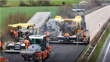 Bauarbeiten auf der A 27