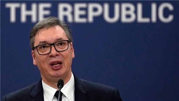 Kosovo: Serbische Armee kommt aus drei Richtungen Der serbische Präsident Aleksandar Vucic (Archivbild). Die USA haben ein „beispielloses“ Aufgebot von serbischer Artillerie und Panzern an der Grenze zum Kosovo ausgemacht.