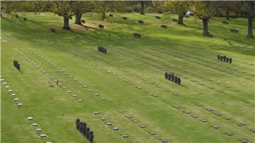 Der deutsche Soldatenfriedhof in La Cambe in der Normandie.