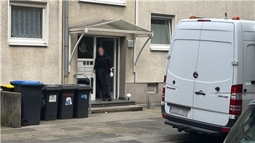 Der Tatort in Duisburg: Ein Polizist hat in Duisburg einen mit einem Messer bewaffneten Angreifer erschossen.