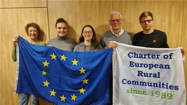 Der Vorstand der Freunde Europas Hepsted (von links): Inge Glinsmann, Friederike Blanken, Inken Meyer, Werner Hauschild, Joshua Henning. (Es fehlen Holger Meyer und Vilja Barschies)