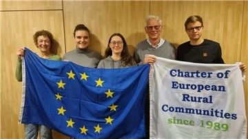 Der Vorstand der Freunde Europas Hepsted (von links): Inge Glinsmann, Friederike Blanken, Inken Meyer, Werner Hauschild, Joshua Henning. (Es fehlen Holger Meyer und Vilja Barschies)