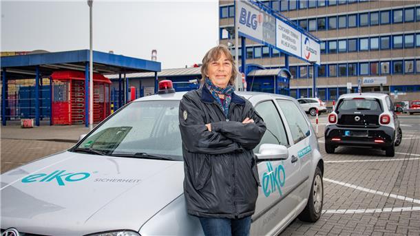 Der Wach- und Sicherheitsdienst Elko verliert seinen Auftrag im Hafen. Angelika Jacke ist die Betriebsratsvorsitzende.