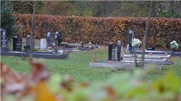 Blick auf den muslimischen Friedhof in Rotenburg.