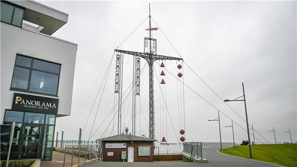 Der Wasserstandsanzeiger am Weserdeich: Zur Sail soll er wieder den korrekten Wasserstand anzeigen.