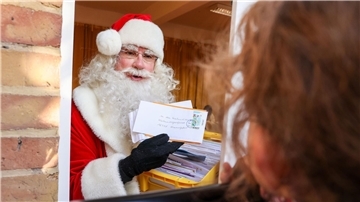 Der Weihnachtsmann in Himmelpfort.
