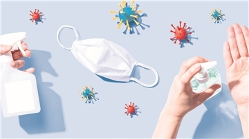 Desinfektionsmittel und Schutzmasken gehören inzwischen zum Alltag.