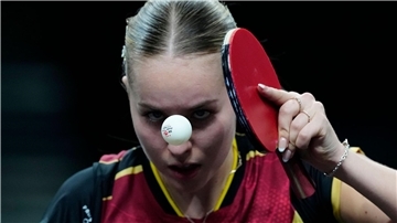 Deutschlands Tischtennis-Hoffnung Annett Kaufmann.