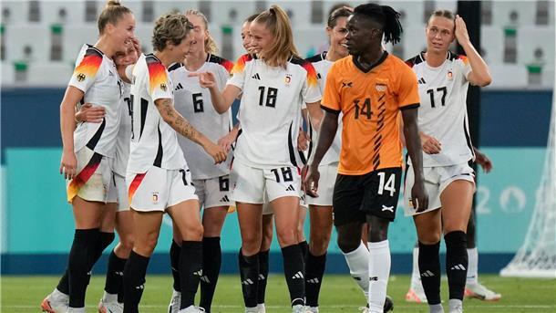 DFB-Frauen: Jubel nach dem Viertelfinaleinzug.