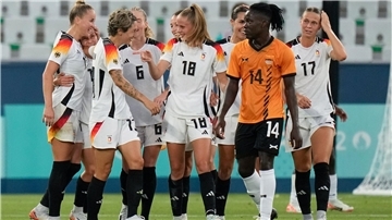 DFB-Frauen: Jubel nach dem Viertelfinaleinzug.