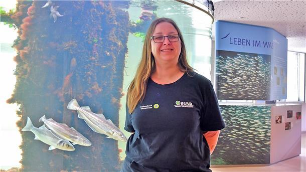 Diana Kann aus Leverkusen arbeitet für ein Jahr im Rahmen des Bundesfreiwilligendienstes im Nationalpark-Haus in Dorum-Neufeld.