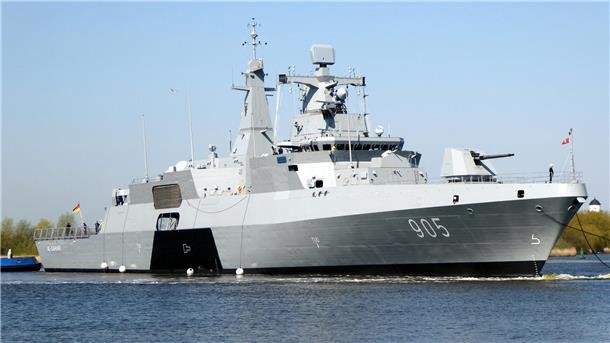 Die ägyptische Fregatte „Al Qahhar“ hat Bremerhaven verlassen 