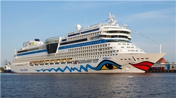 Die „Aidamar“ wird bis mindestens Ende März in Bremerhaven liegen.