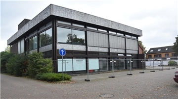 Die alte Schalterhalle der Volksbank.