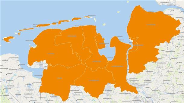 Die an der Tano beteiligten Kreise und Gemeinden.