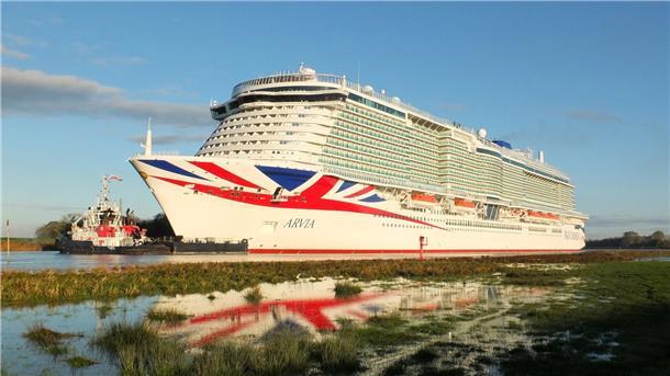 Die „Arvia“ wird in den Morgenstunden des 9. Dezembers in Bremerhaven erwartet.