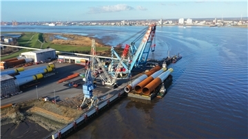Die Auftragsbücher sind voll bei Steelwind. Aktuell beginnt die Produktion der Fundamente für die Offshore-Windparks Gode Wind 3 und Borkum Riffgrund 3.