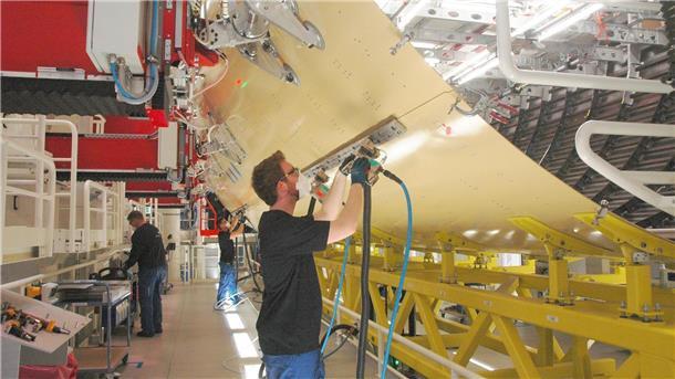 Blick in die Airbus-Produktion