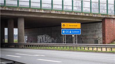 Die B71 wird in Höhe der Anschlussstelle Bremerhaven-Wulsdorf ab Freitagabend gesperrt.
