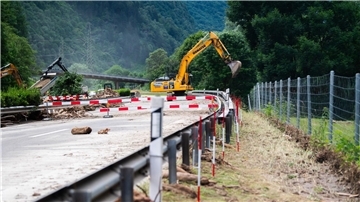 Die Bauarbeiten an der A13 gingen schneller voran als erwartet. 