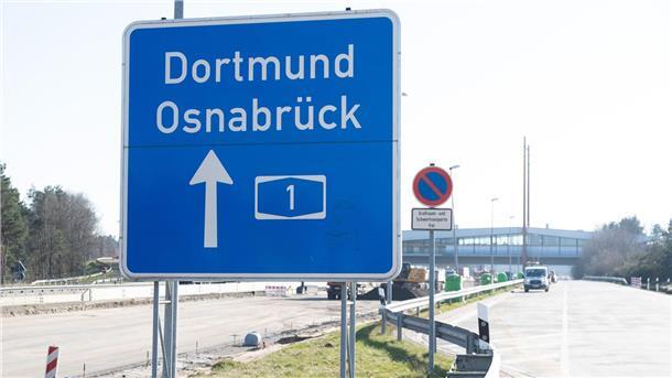 Freie Fahrt auf Autobahn 1 – Bauarbeiten beendet Die Bauarbeiten auf der Autobahn 1 im zwischen Bramsche und Lohne/Dinklage sind beendet. (Archivbild)