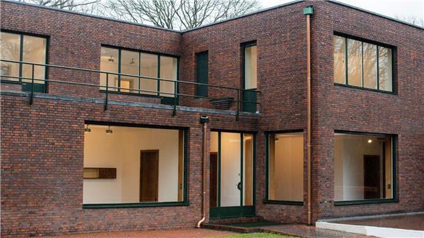 Die Bauhaus-Villa Haus Lange in Krefeld.